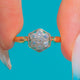 Edwardian 18ct Gold & Platinum Diamond Daisy Cluster Ring