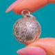 Antiker französischer Anhänger mit Akanthusblatt-Ornament, Silber & 9ct Roségold