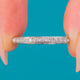 Art Deco Platin-Diamant-Ewigkeitsring 0,40 ct, graviertes Profil