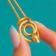 Antique 18ct Gold Snake Pendant, with 18" 15ct Gold Pierced Chain