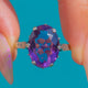 Art Deco Era Silver Amethyst Solitaire Dress Ring, 6.50ct
