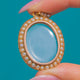 15ct Gold Edwardian Perlen-Shaker-Fotomedallion, originaler Anhänger
