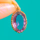 9ct Gold Georgian Crimped Claw Amethyst Charm, 2.55ct