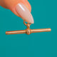 Antique Solid 9ct Gold T-bar Charm