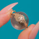Antiker „Pools of Light“-Anhänger mit floralen Motiven, Silber & 9ct Gold
