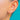 Dainty 9ct Gold "Shell" Drop  Earrings