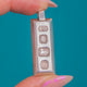 Solid Sterling Silver Ingot Pendant c.1979