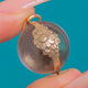 Antiker „Pools of Light“-Anhänger mit floralen Motiven, Silber & 9ct Gold