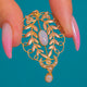 Edwardian Anhänger im Lavalier-Stil aus 9ct Gold mit Opal und Perle