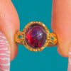 Late Georgian 18ct Gold Garnet Cabochon Ring, c.1830